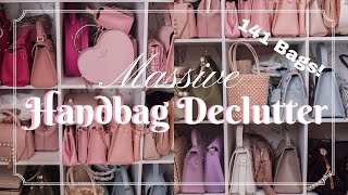 Decluttering my Entire MASSIVE Feminine Handbag Collection 2024 | 141 Purses!