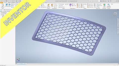 Hexagon Grill "easy" - Inventor 2021 Training - Part Design