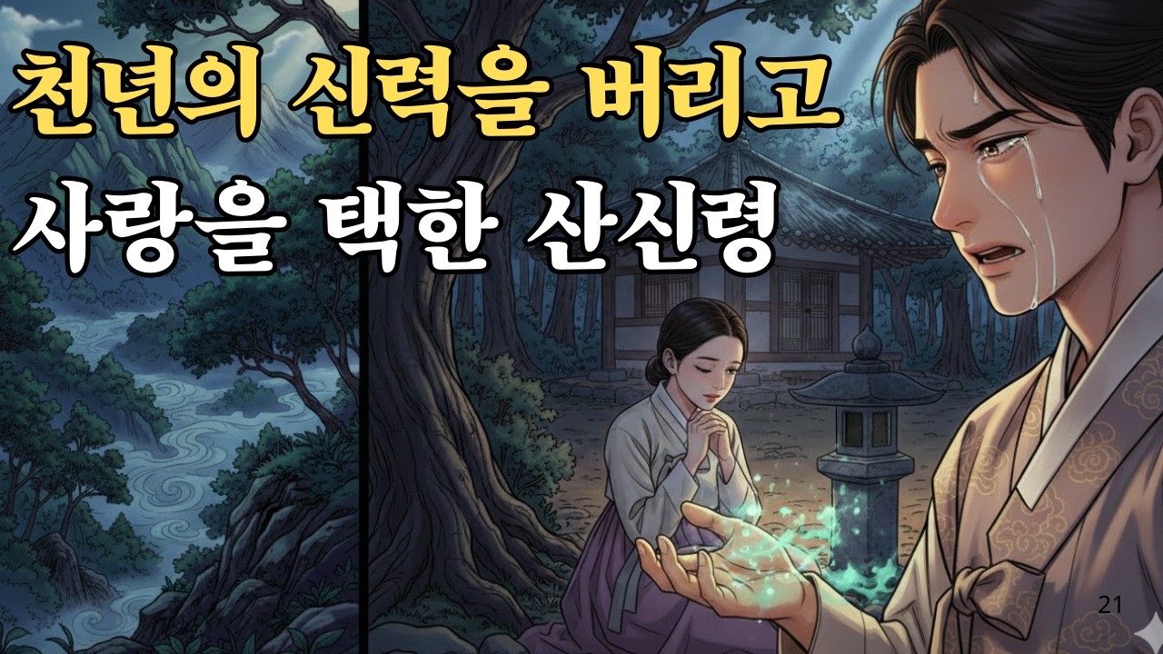 구름을 밟던 신이 땅으로 내려온 이유...산신령의 금지된 사랑 이야기 | 손끝에서 빛이 사라지는 산신령...인간을 사랑한 신의 운명은?