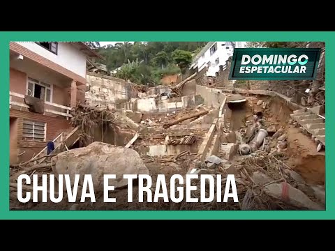 Domingo Espetacular mostra dimensão da tragédia em Petrópolis (RJ)