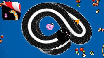 Worms Zone .io - Gameplay Walkthrough Part 6 - 877,820 Score (iOS, Android)