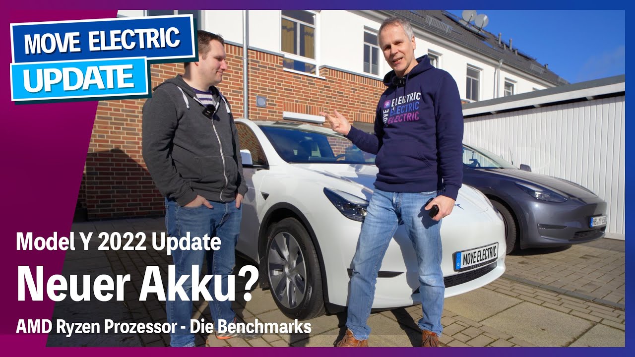 Tesla Model Y 2022 Update - Neuer Akku? Mehr Reichweite? AMD Ryzen Prozessor Benchmarks