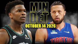 Minnesota Timberwolves vs Detroit Pistons Full Game Highlights - October 14, 2026 | NBA Preseason