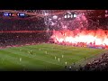 Moment fireworks force Ajax match abandonment in Amsterdam