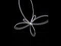 Infinite Butterfly Effect in Motion | Math Meets Art (Satisfying Simulation) #MathArt #Satisfying