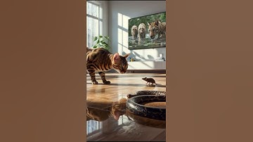 Bengal Cat vs Mouse… but a Snake Joins the Game! 🐱🐭🐍 | Epic Standoff