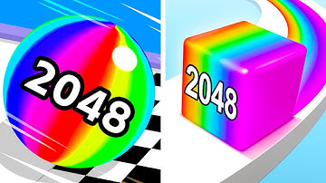 Ball Run 2048 vs Jelly Run 2048❤️🍎❤️Walkthrough Max Gameplay BD2355