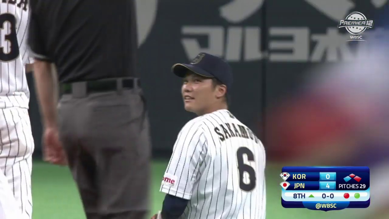 坂本選手 6番 2015年WBSCプレミア12 侍ジャパンユニフォーム 坂本選手 6番 2015年WBSCプレミア12 侍ジャパンユニフォーム
