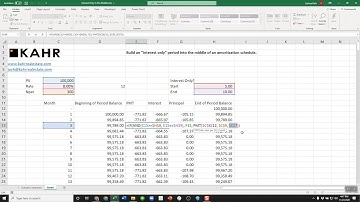 Interest Only, in the Middle of an Amortization Schedule