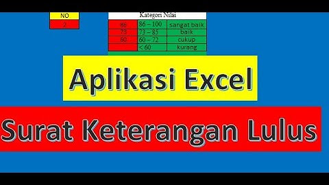 Surat Keterangan Lulus