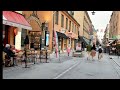 Stockholm Walks: Through the city on a summer evening. City center- Old Town- Slussen. 4K.