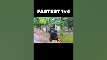 Fastest 1V4 Ever🔥🥵😳|#shorts #bgmi #ytshort #pubgmobile #youtubeshorts #pubgshorts #bgmishorts