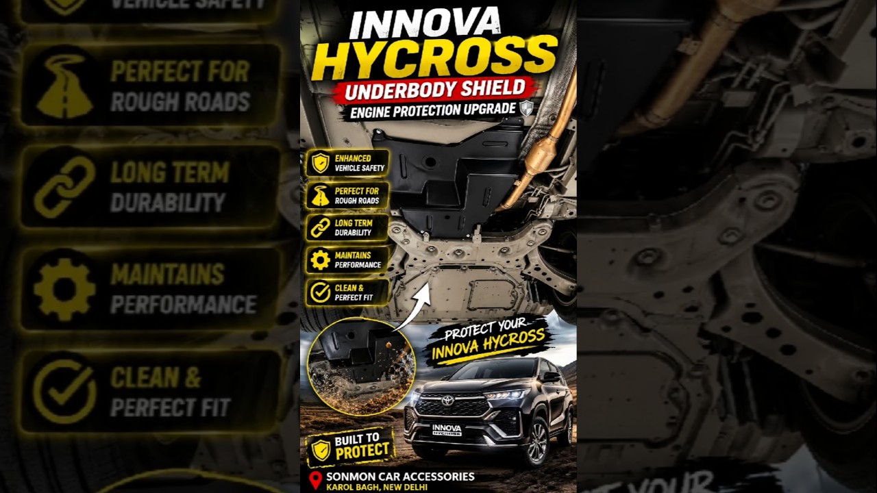 Innova Hycross Car Protection Kit includes Underbody Shield