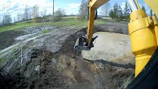 We clean and deepen the second pond on the farm