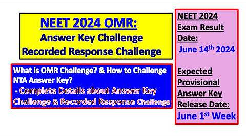 NEET 2024 OMR Answer Key Challenge and Recorded Response Challenge in Tamil #neet #mbbs #medicine