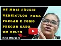 OS MAIS FÁCEIS VERSÍCULOS  PARA PREGAR E COMO PREGAR CADA UM DELES | Por: Rosa Marques #Saudacao