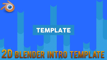 Blender 2D Intro template #9 (Free download)