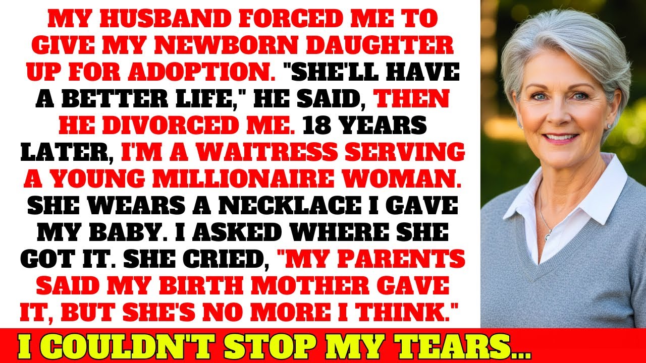 I Was Waitress Serving A Young Millionaire. Then I Noticed The Necklace I Gave MY BABY 18 Years Ago