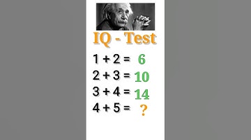 IQ - Test | Maths game only for genius 😎 #mathpuzzle #iqtest #genius #youtubeshorts