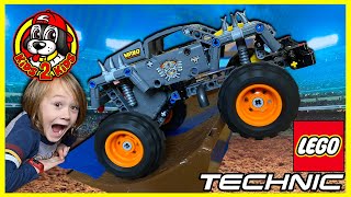 LEGO Technic MONSTER JAM Toys UNBOXING!📦  Grave Digger & Max-D (Speed Build & DIY Stadium FREESTYLE)