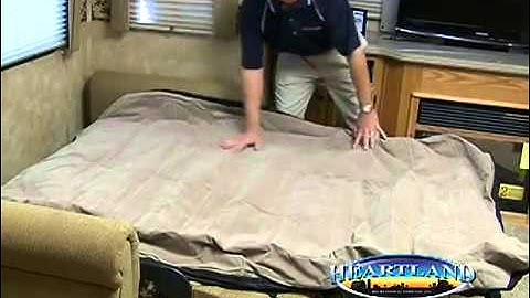 2013 Heartland RV Hide-A-Bed Air-Mattress Product Video By Dick Gore