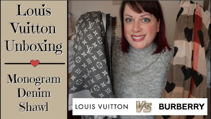 Unboxing Louis Vuitton Shawl/scarf and How to spot fake shawl vs