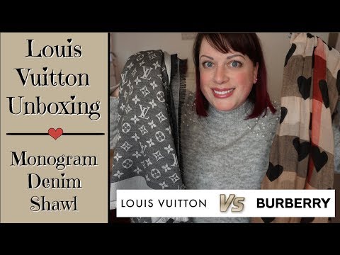 Louis Vuitton Monogram Denim Shawl Unboxing