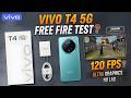 Vivo T4 5g Free Free Test | Vivo T4 5g Gaming Test | Free Fire Test In Vivo T4 5g | Vivo t4 5g
