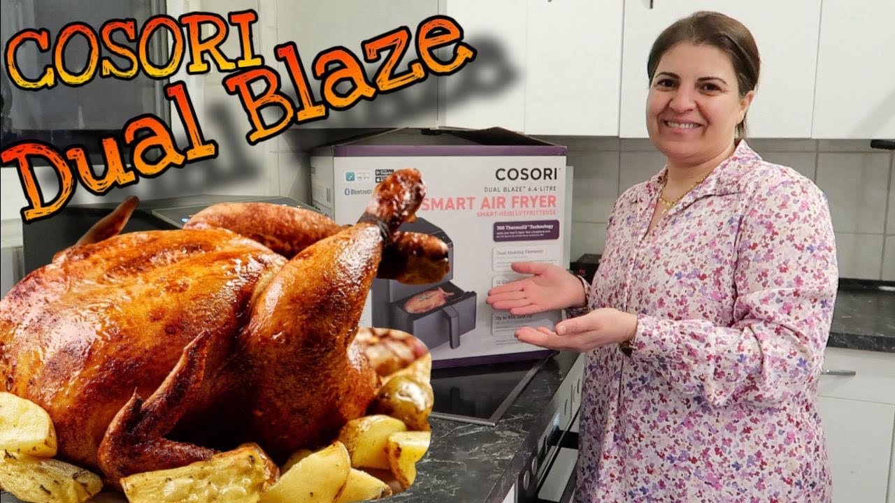 HÄHNCHEN MIT COSORI HEIẞLUFTFRITÖSE | GEFÜLLTE WEINBLÄTTER 😍 BASNASKÜCHE