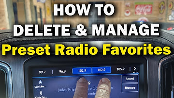 How to DELETE or MOVE a Pre-Set Favorite in a GM MyLink radio system