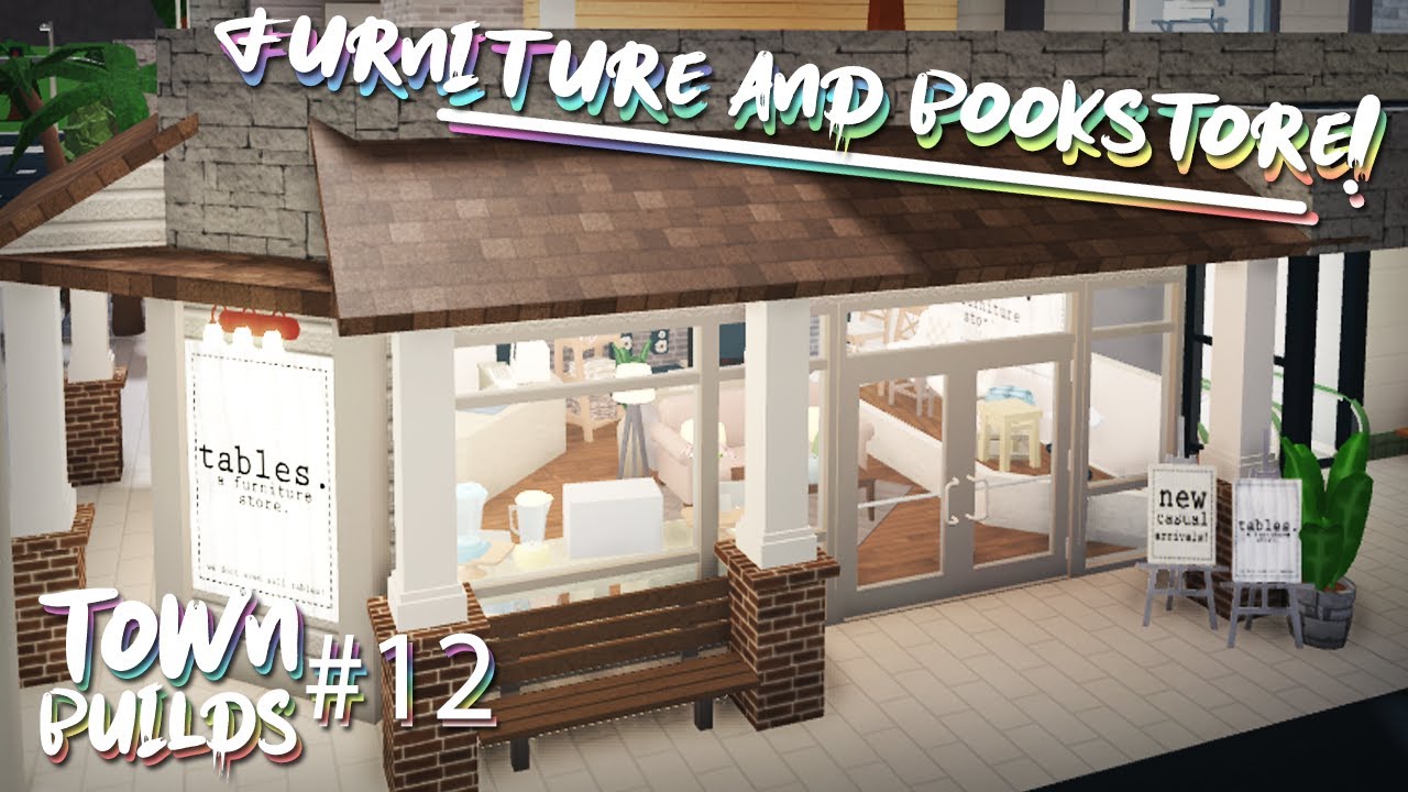 Adding Furniture Bookstore Bloxburg Town Builds S2 Part 12 Youtube - roblox farm town bookstore