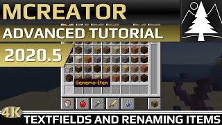 MCreator: Text fields and Item Display Names | Tutorial 2020.5