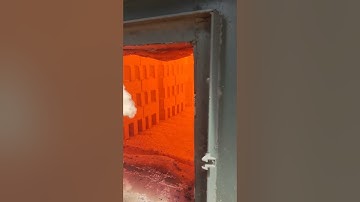 The firing bricks in rotary tunnel kiln