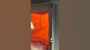 The firing bricks in rotary tunnel kiln