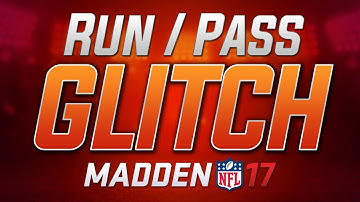 MADDEN 17 GLITCH - How to do the "Run/Pass Peek!" Is This GAME BREAKING GLITCH Being PATCHED Soon?