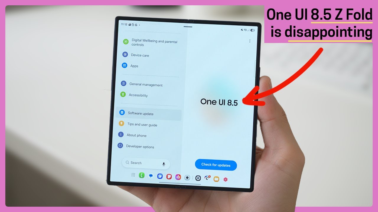Операционная система One UI 8.5 УЖАСНА на складных устройствах!