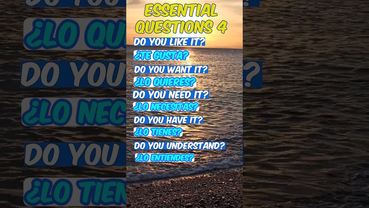 👁️😄 Common Questions in Spanish 4 | Spanish for Beginners | Comprehensible Input