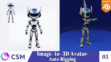 CSM Image to 3D- Auto Rigging an Avatar