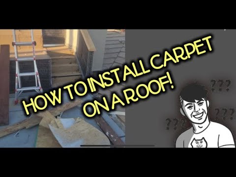 How to carpet a deck - YouTube