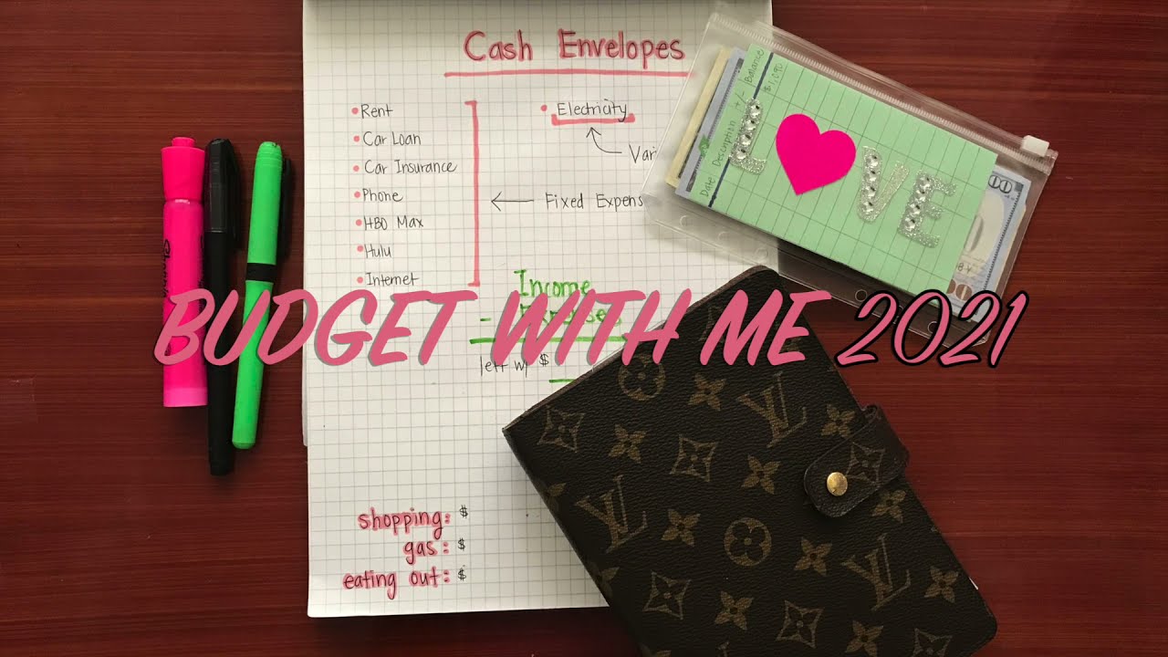 BUDGET WITH ME 2021 | Cash Envelope System | Budgeting for Beginners