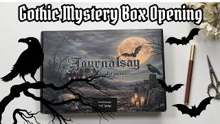 Gothic Mystery Box Unboxing 🖤 Dark Academia Journaling Supplies