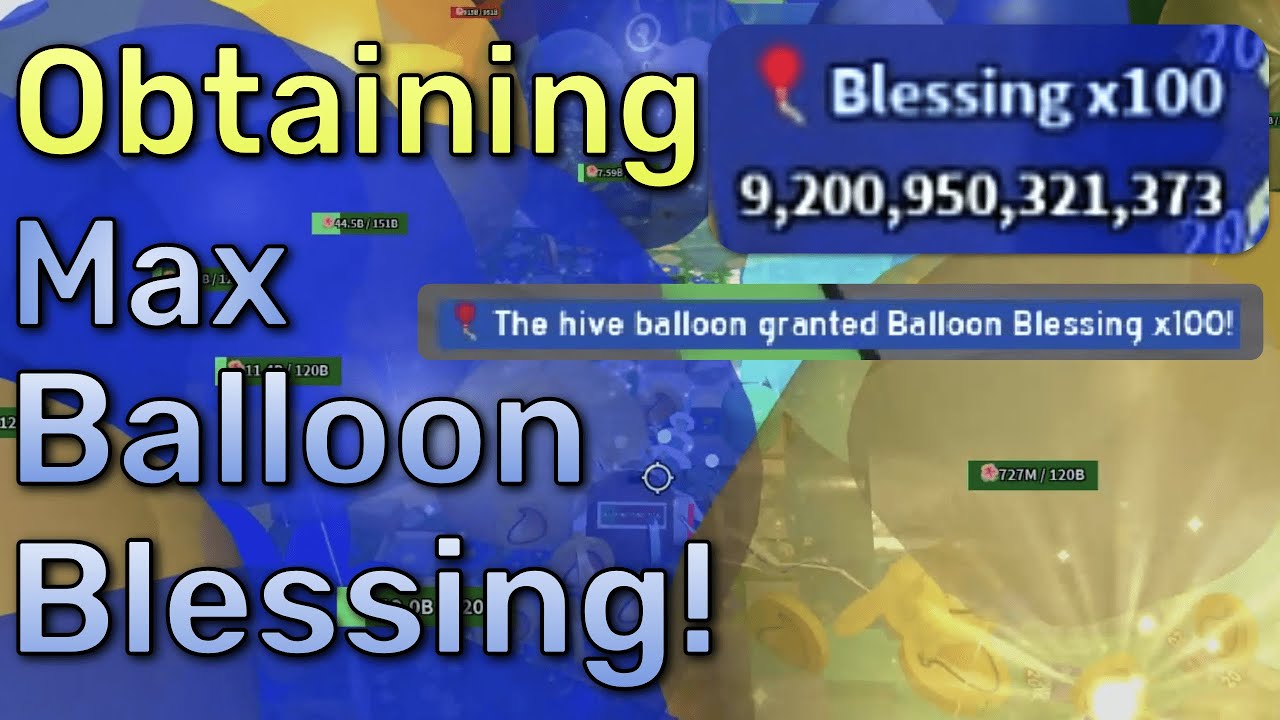 Getting *MAX* Balloon Blessing! Bee Swarm Test Realm YouTube