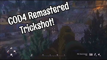I HIT A COD4 REMASTERED TRICKSHOT! (Campaign)