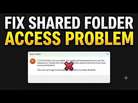 Fix "Shared Folder Is Not Accessible" in Windows 10/11