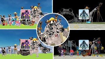 Nextbots In Playground Vs Sandbox In Space Character Zoonomaly CatNap Gameplay