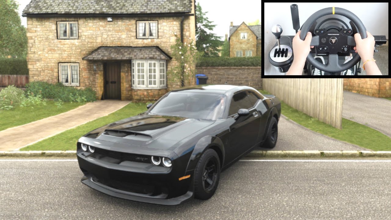 forza 4 2022 Update Forza Horizon 4 Dodge Demon vs Police Chase (Thrustmaster Steering Wheel) Gameplay