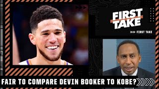 Stephen A. reacts to Devin Booker saying he shouldn’t be compared to Kobe Bryant | First Take Wealth