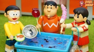 しずかちゃんのハートをすくい取れ！のび太くんとジャイアンの金魚すくい対決 / 【Doraemon】Nobita and Gian's Goldfish scooping Showdown screenshot 5