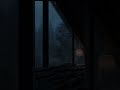 Hypnotic Rain on the Attic 🌧️ Dark Screen Sleep #shorts