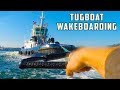 IS IT POSSIBLE TO WAKEBOARD BEHIND A 3600HP TUGBOAT?